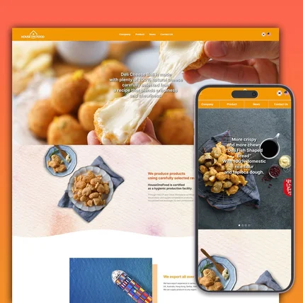 포트폴리오-푸드기업 하우스원푸드 글로벌 아임웹 홈페이지 제작