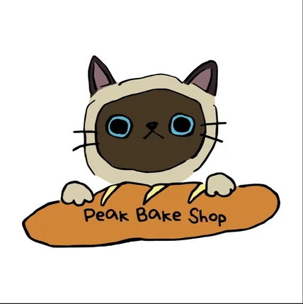 포트폴리오-peak bake shop 캐릭터 로고