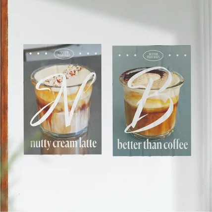포트폴리오-better than coffee 음료포스터