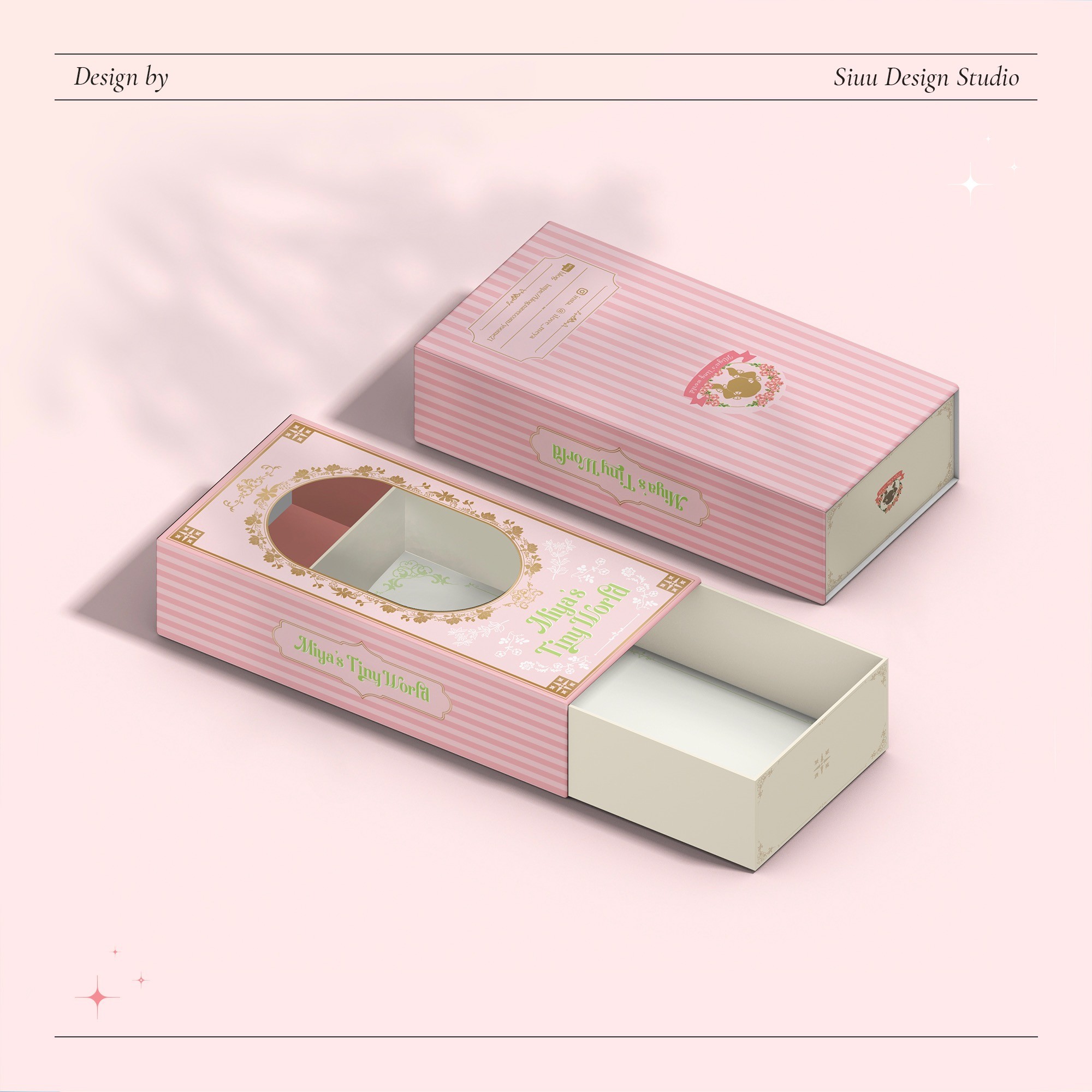 포트폴리오-Miya's Tiny World 인형 박스 패키지 디자인