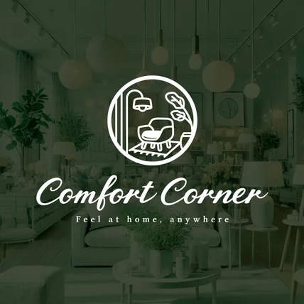 포트폴리오-인테리어, 리빙, 생활용품 브랜드 'Comfort Corner' 로고 디자인