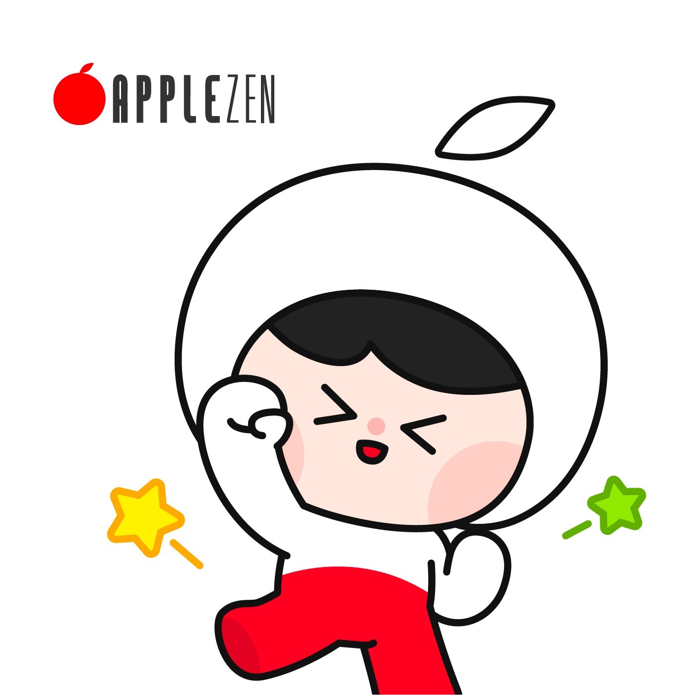 애플젠 캐릭터 브랜딩, 2D 캐릭터 포트폴리오 - 크몽