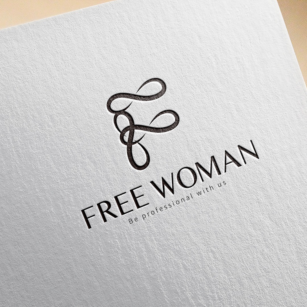 포트폴리오-여성의류쇼핑몰 로고 디자인 프리우먼