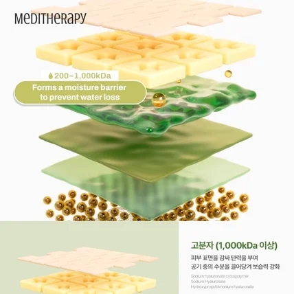 포트폴리오-[3D모델링/모션] 메디테라피 선인장 뮤신 히랄루로닉 세럼 피부층 케어 모션제작