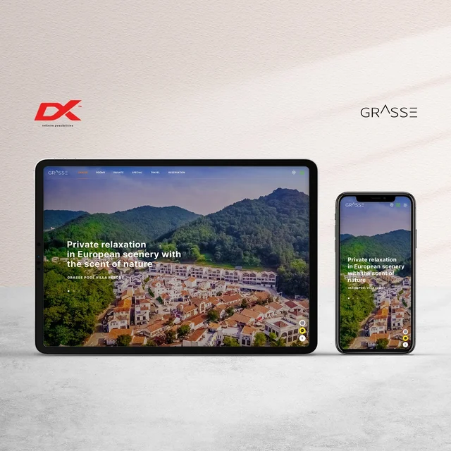 인기 포트폴리오-GRASSE 풀빌라 리조트 홈페이지 반응형 퍼블리싱