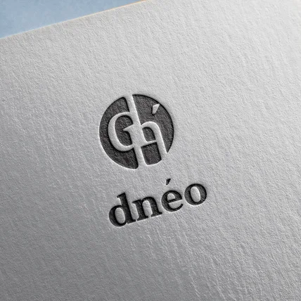 포트폴리오-[의류] 의류 브랜드 "dneo"의 로고 입니다.