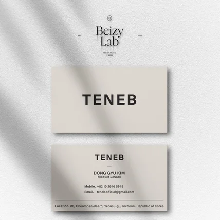 포트폴리오-TENEB 명함디자인