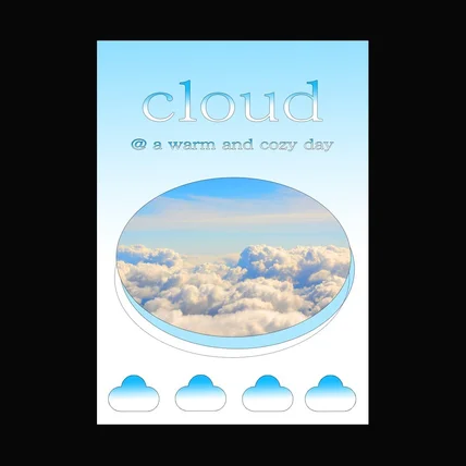 포트폴리오-구름 포스터