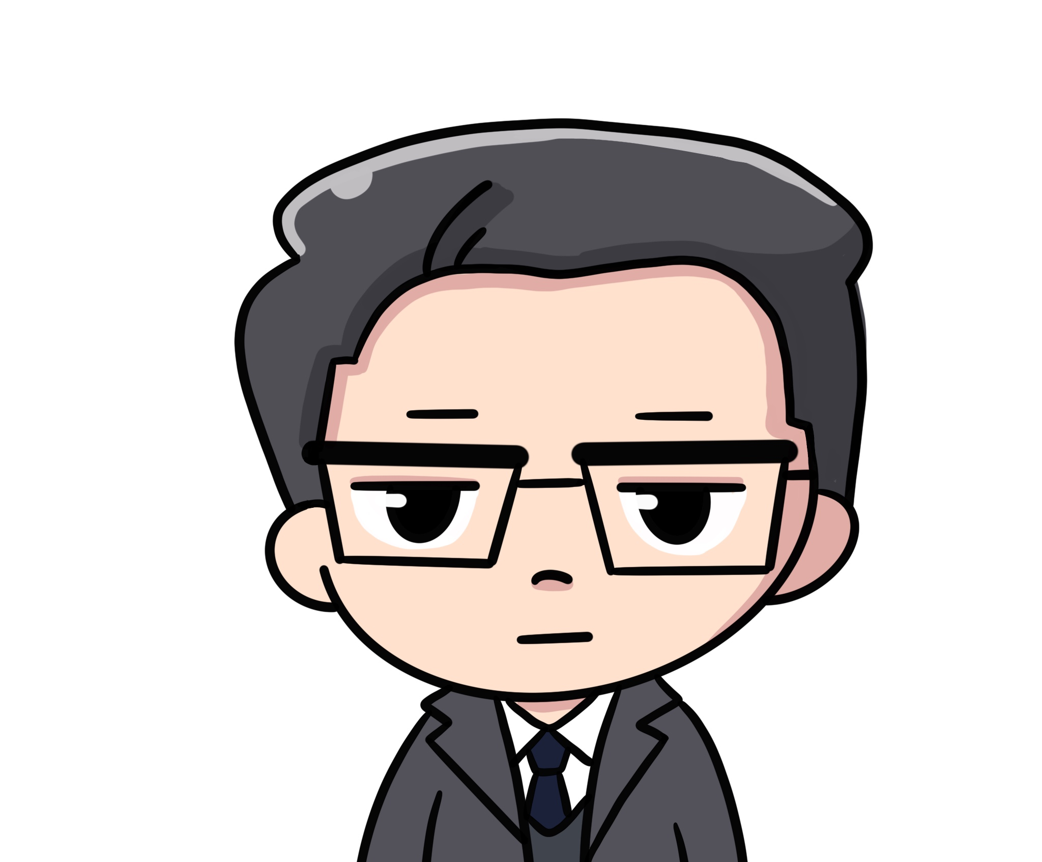 포트폴리오-정장입고 조용한전문가 캐릭터 제작