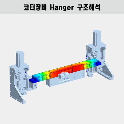 포트폴리오-코터 (Coater)장비 Hanger 구조해석