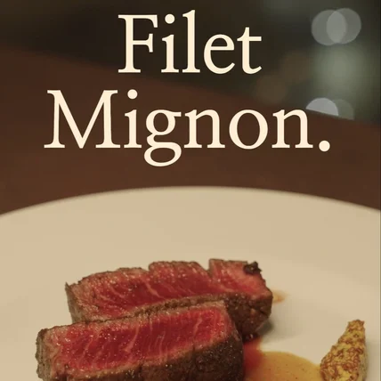 포트폴리오-[촬영및편집/실사촬영] 프렌치 레스토랑 The White 메뉴별영상_Filet Mignon