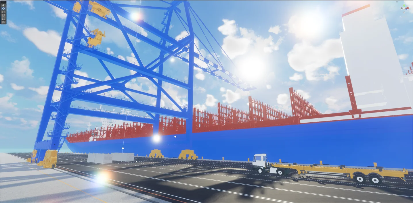 항만 시뮬레이션 게임을 위한 모델링과 Unity 그래픽 세팅, 3D 게임용 소스 포트폴리오 - 크몽