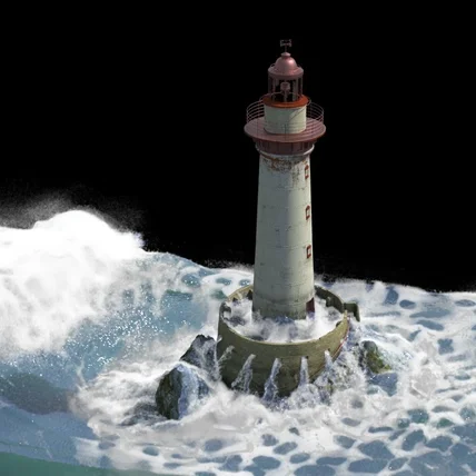포트폴리오-[3D 모델링 /애니메이션] 파도 시뮬레이션 3D 영상