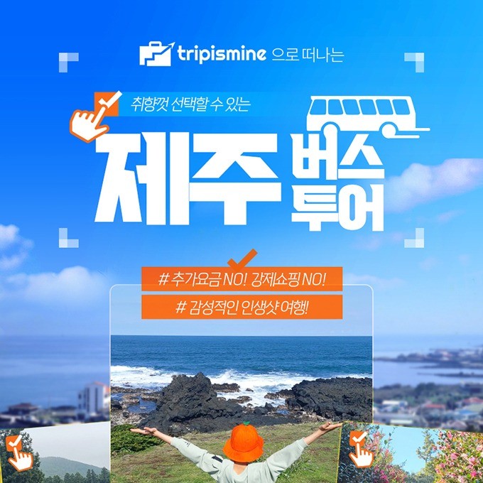 트립이즈마인 제주 버스투어, 상세페이지 포트폴리오 - 크몽