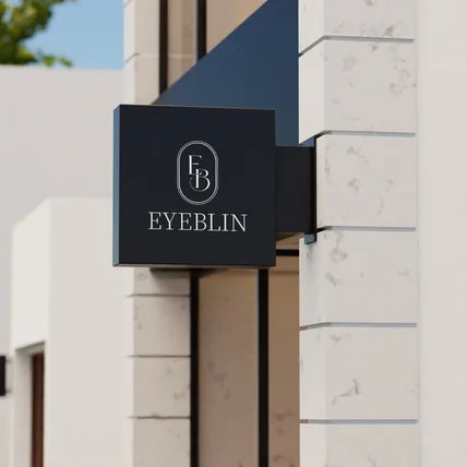 포트폴리오-EYEBLIN, 뷰티샵 로고 디자인