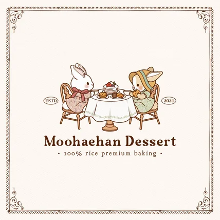 포트폴리오-'Moohaehan Dessert' 캐릭터로고2