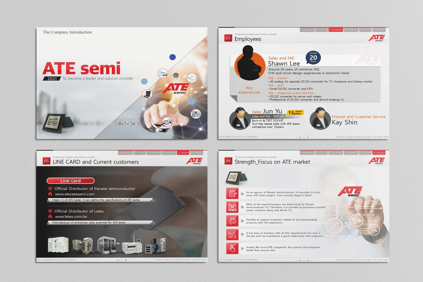 [회사소개서] ATE semi, PPT·인포그래픽 포트폴리오 - 크몽