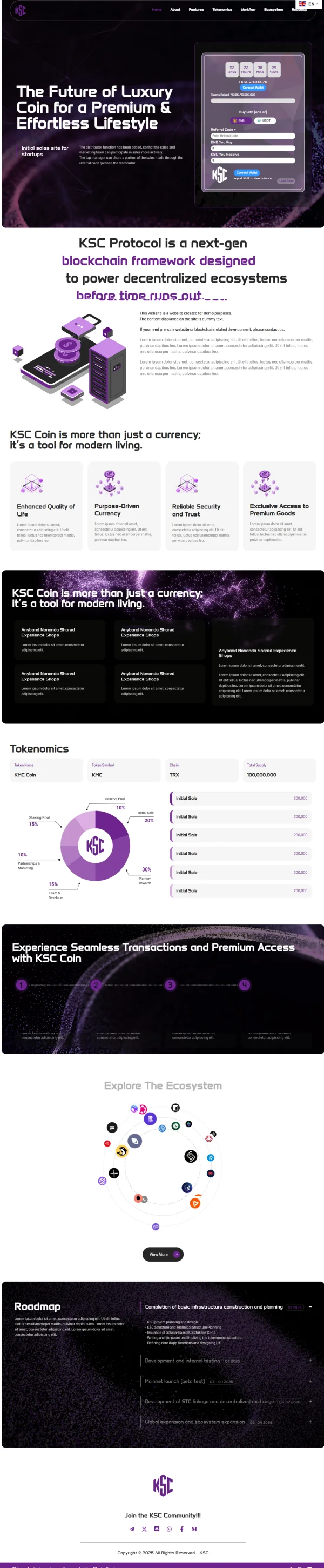 총판 기능을 추가한 코인 ICO(토큰<->USDT) 디앱, 블록체인·NFT 포트폴리오 - 크몽