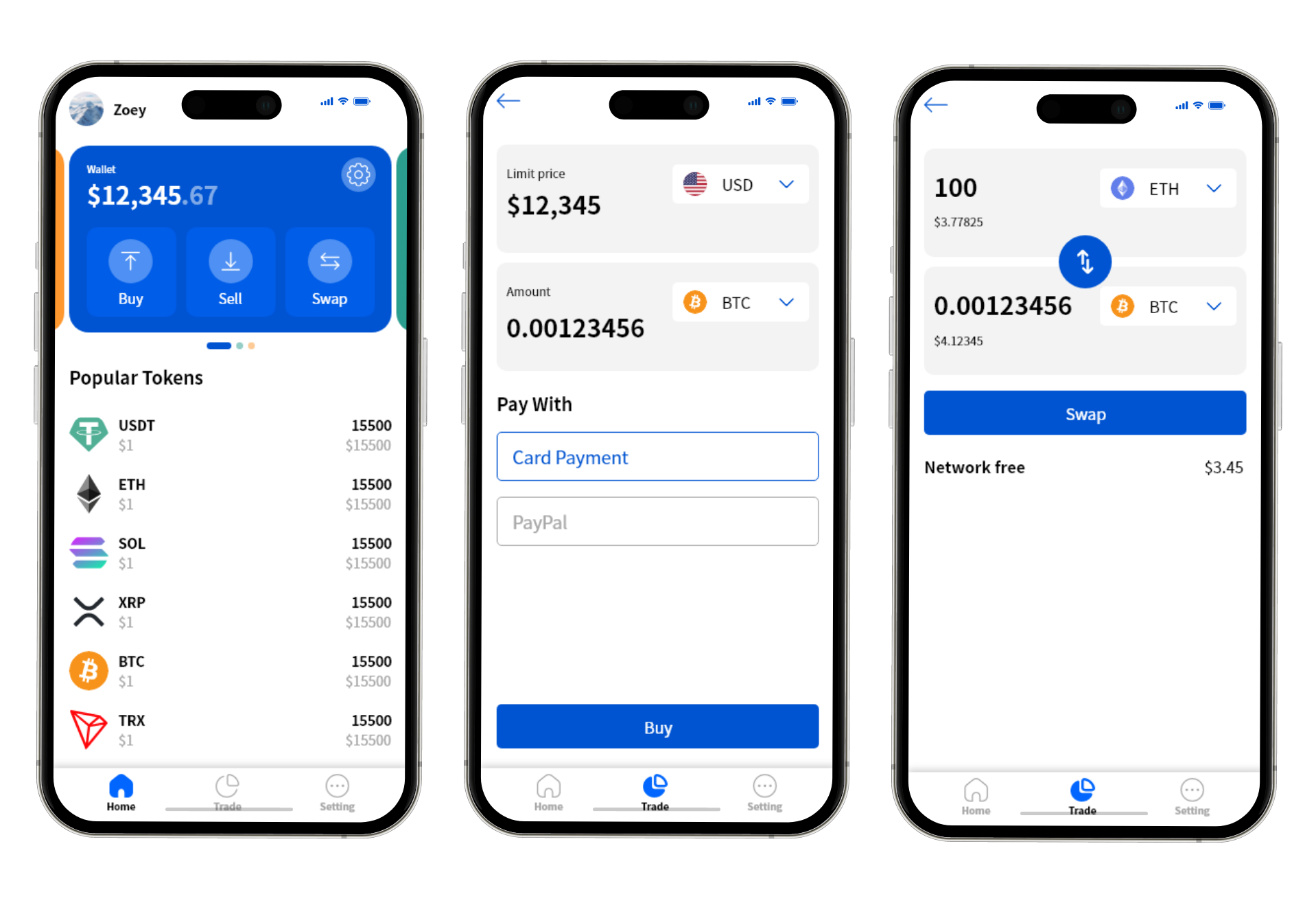 암호화폐 관리와 거래를 위한 안전한 코인 지갑 앱, 블록체인·NFT 포트폴리오 - 크몽