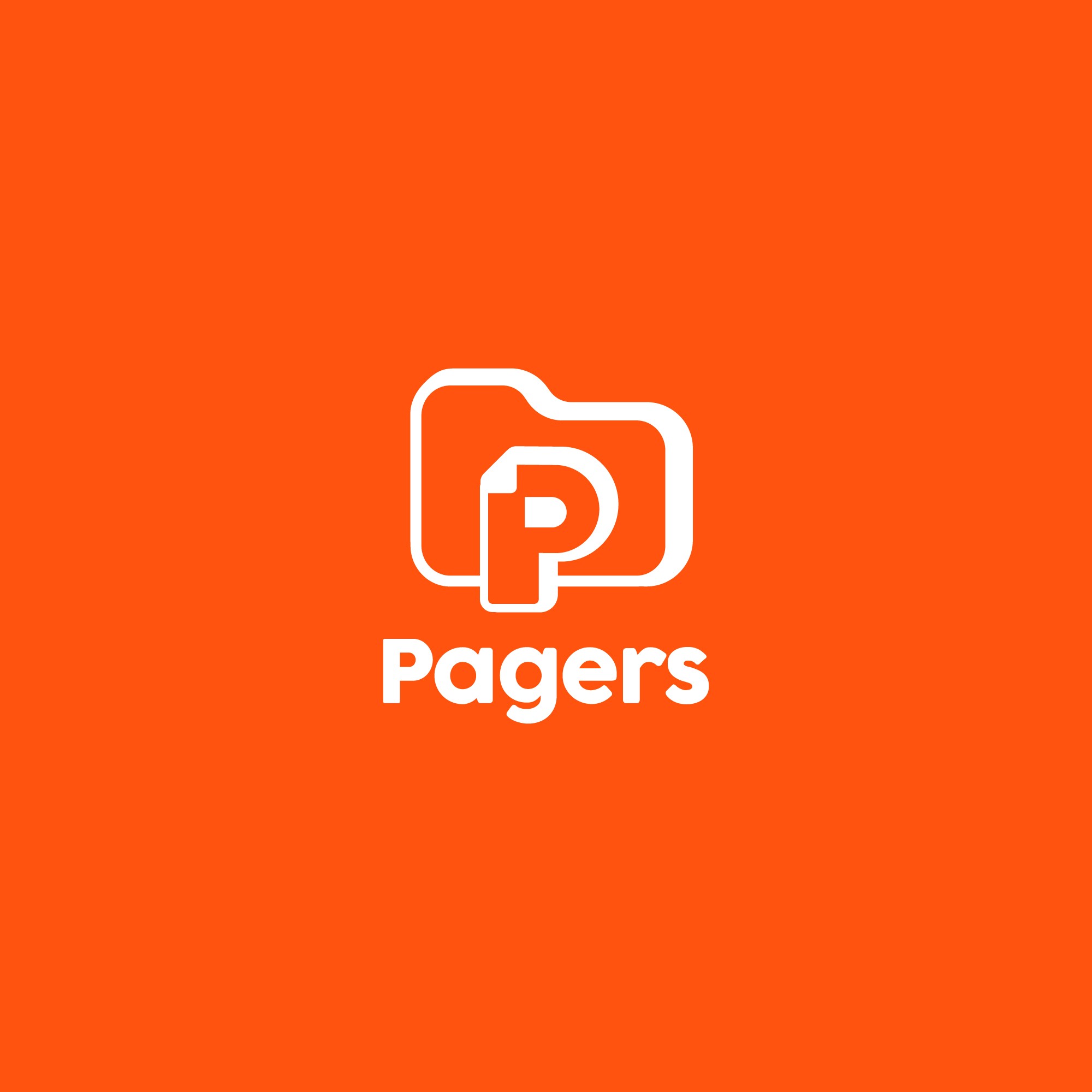 포트폴리오-'pagers'  웹 관련 업체 로고디자인