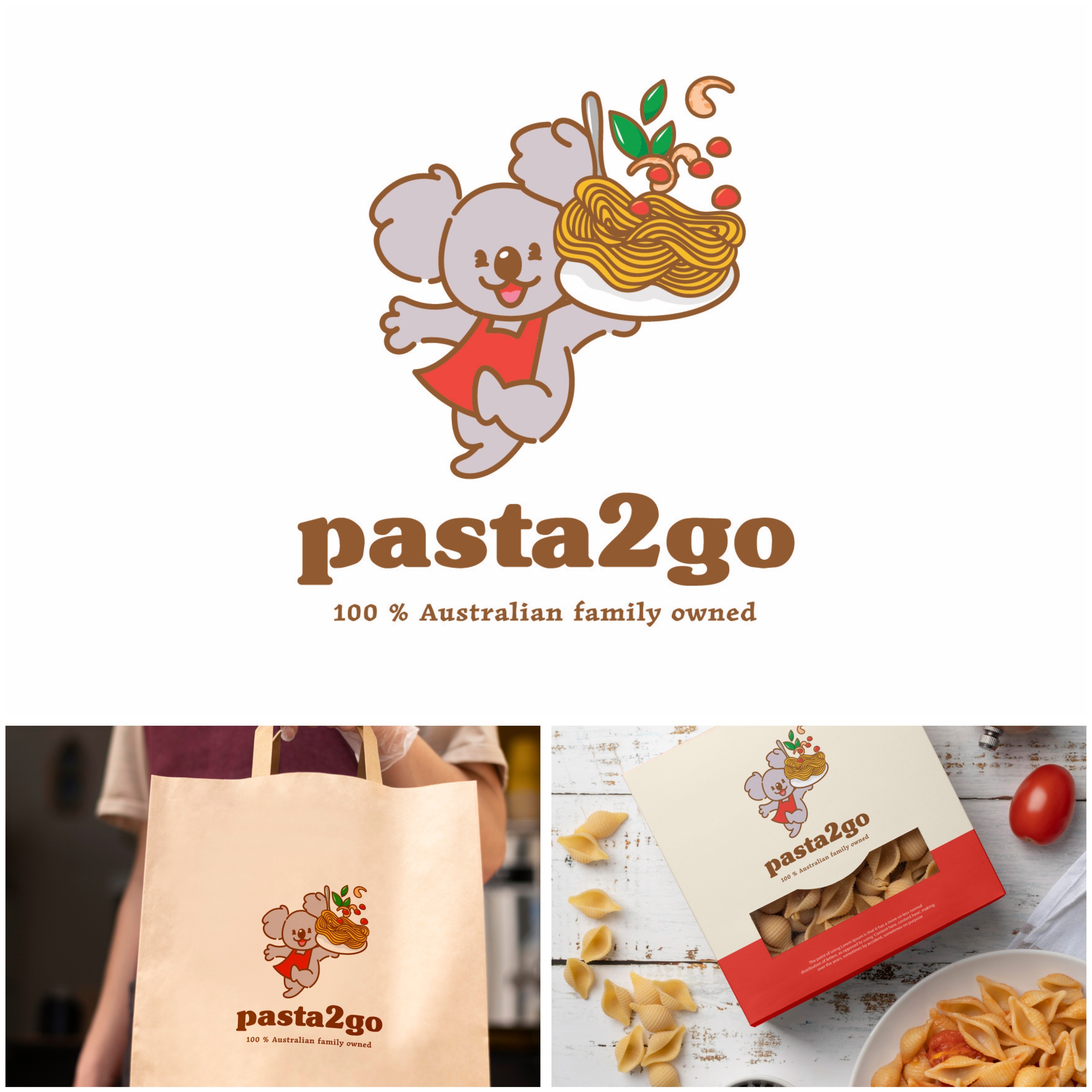 Pasta2go(파스타투고), 로고 디자인 포트폴리오 - 크몽