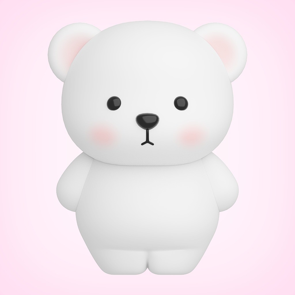 포트폴리오-3D 프린팅을 위한 곰돌이 캐릭터 제작