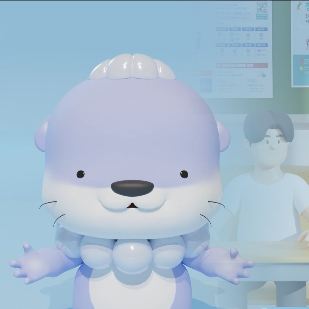 [경상남도] 암생존자통합지지센터 기관 하모 캐릭터 안내 영상 애니메이션, 3D 그래픽 포트폴리오 - 크몽