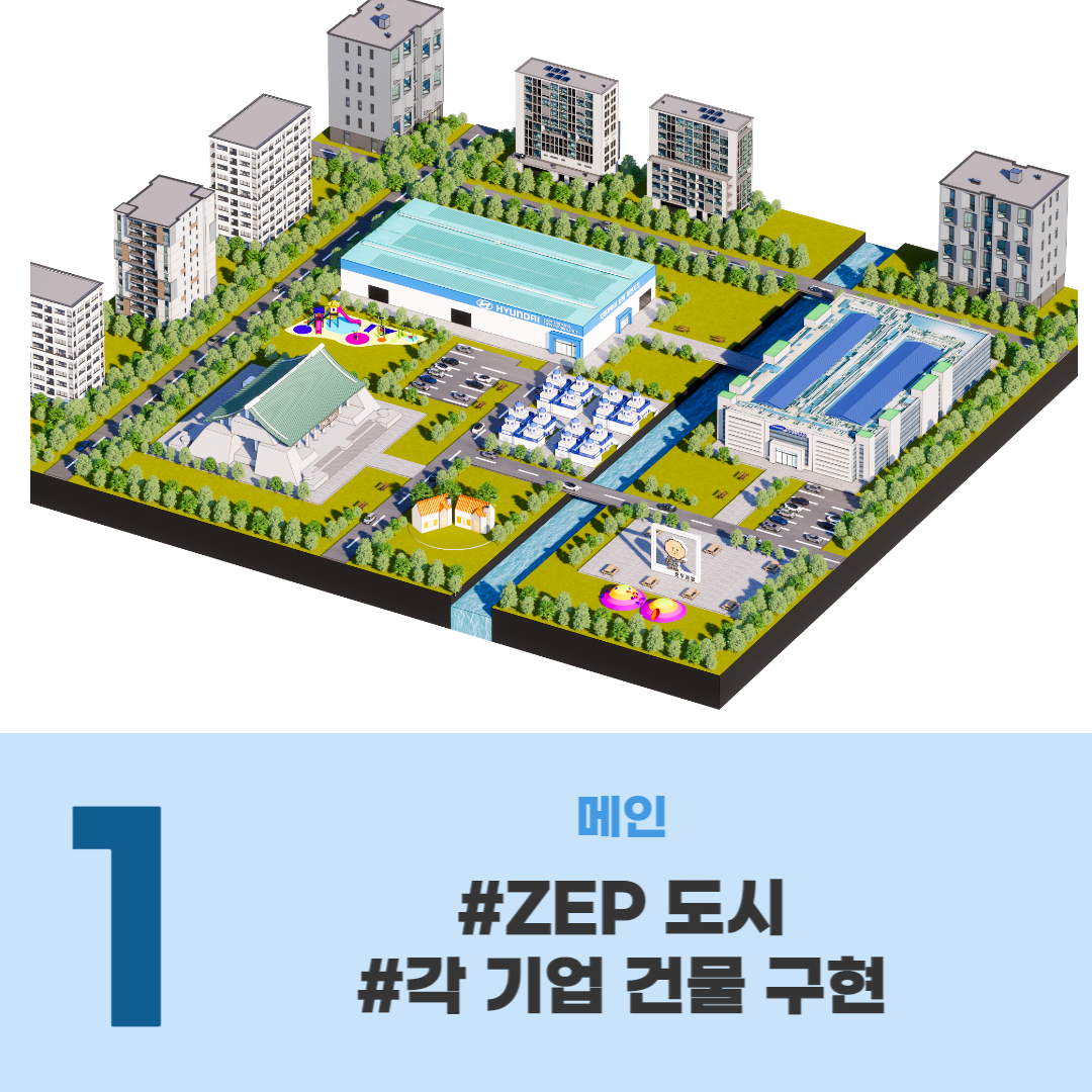 나사렛대학교 기업탐방프로젝트 ZEP 제작 - 현대자동차 / 삼성디스플레이 제조공정 구현, 메타버스 포트폴리오 - 크몽