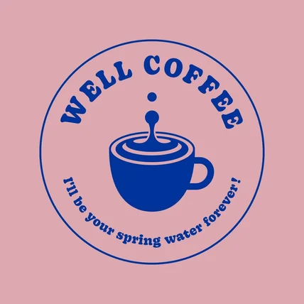 포트폴리오-WELL COFFEE | 커피 카페 | 브랜드 로고 디자인 | 심볼