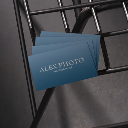 포트폴리오-ALEX PHOTO 사진작가 시그니처 로고 명함