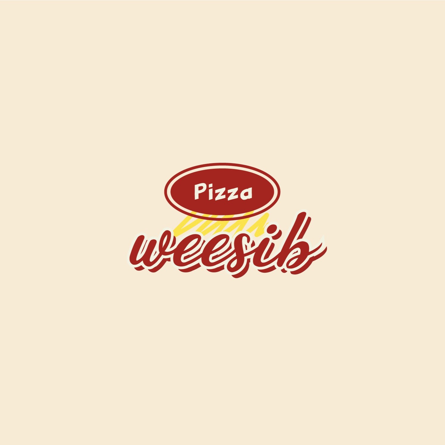포트폴리오-수제피자 가게"weesib" 로고디자인