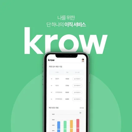 포트폴리오-채용 경매 플랫폼, krow (iOS/Android)