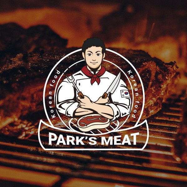 포트폴리오-[캐릭터 로고] PARK'S MEAT
