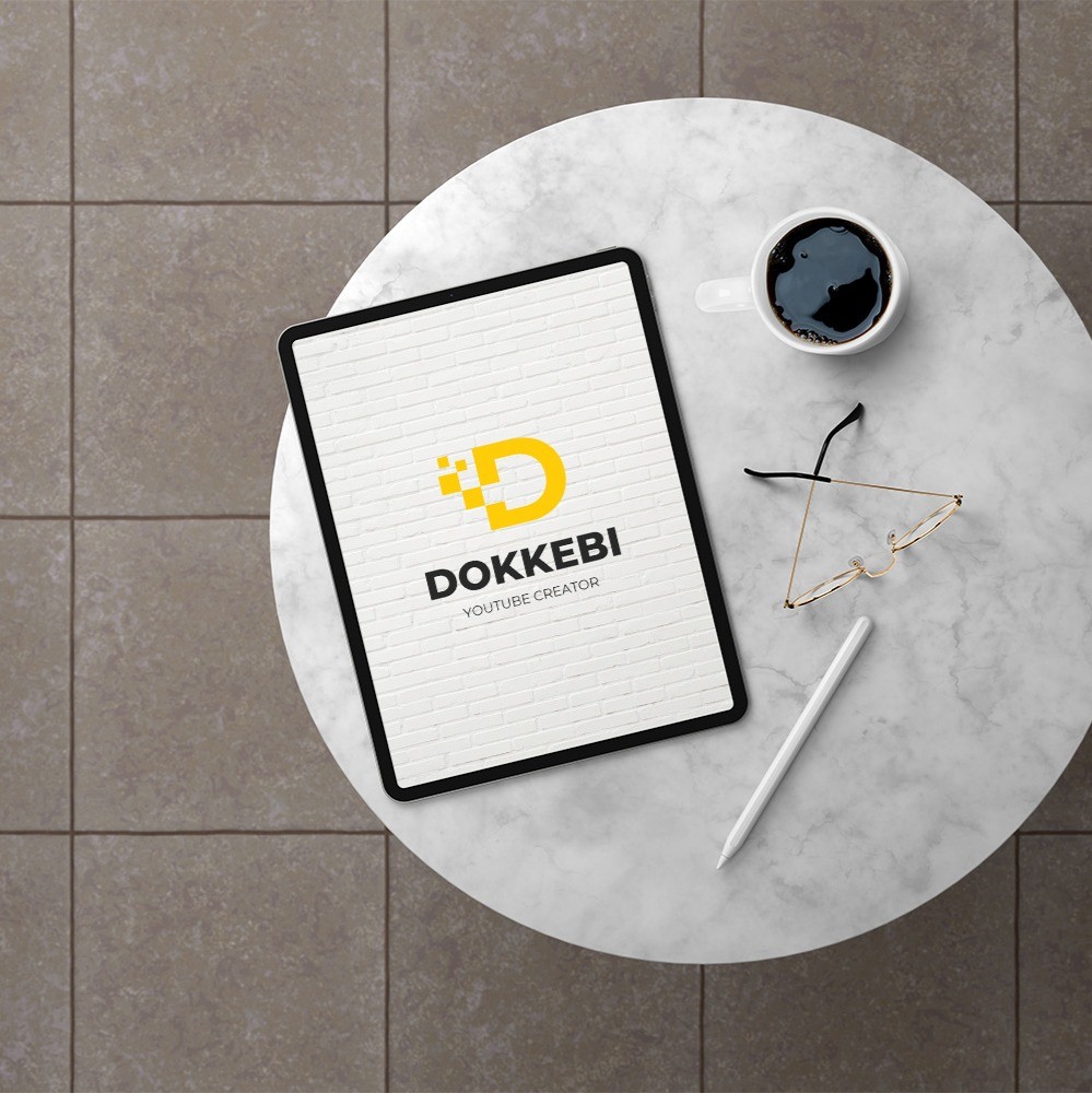 포트폴리오-DOKKEBI 유튜브 크리에이터 로고입니다.