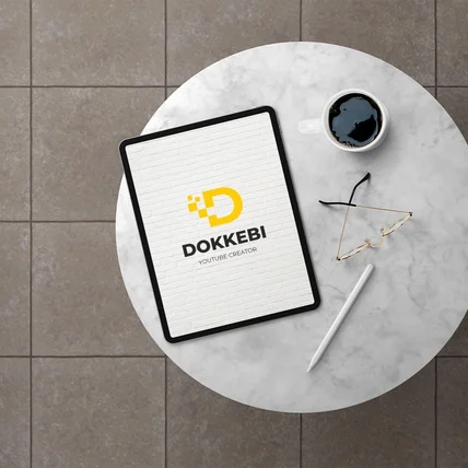 포트폴리오-DOKKEBI 유튜브 크리에이터 로고입니다.