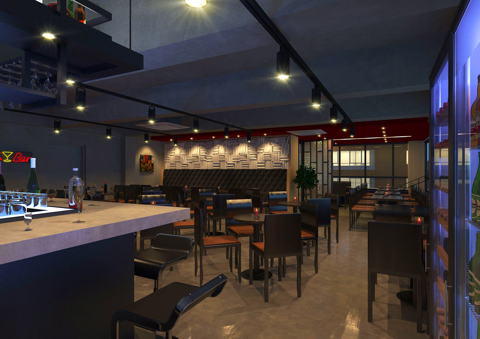 Bar 인테리어 3D, 도면 제작·수정 포트폴리오 - 크몽