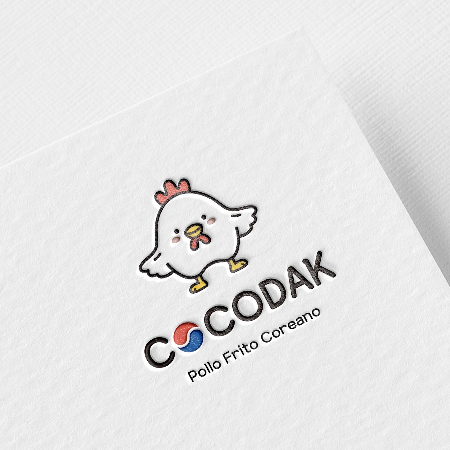 포트폴리오-치킨집 로고 'cocodak'