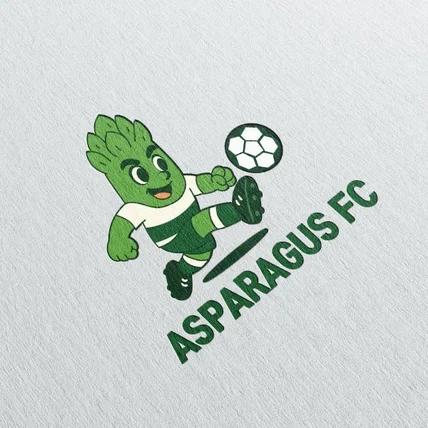 포트폴리오-아스파라거스 축구 동아리 캐릭터 디자인