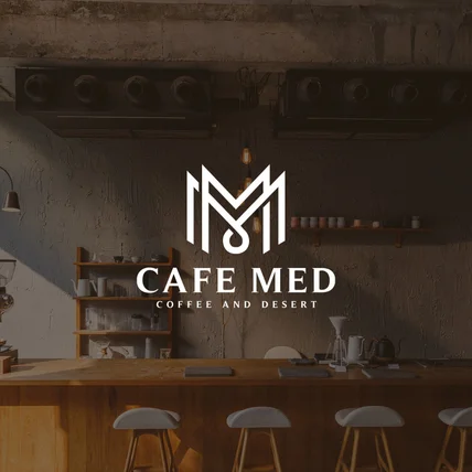 포트폴리오-카페 'CAFE MED' 로고디자인