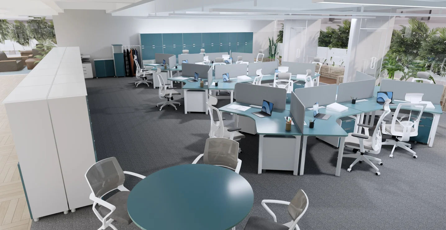 OFFICE LAYOUT 제안서에 필수인 사무가구 전문 3D 랜더링., 3D 공간 모델링 포트폴리오 - 크몽