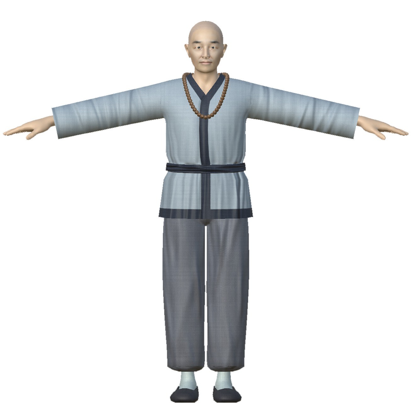 포트폴리오-역사물 3D 캐릭터 제작_스님