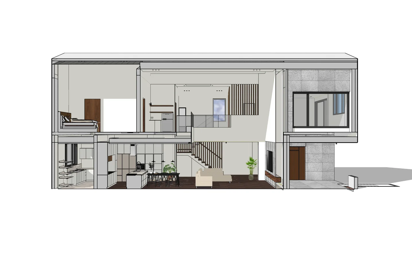 담양 전원주택 3D design, 3D 공간 모델링 포트폴리오 - 크몽