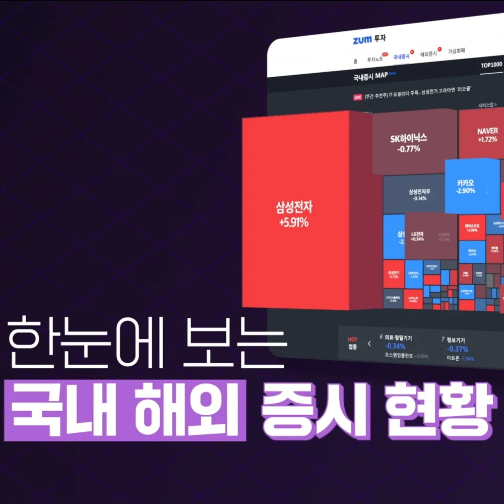 모션그래픽] 줌인터넷 투자 서비스 홍보영상, 인포그래픽 포트폴리오 - 크몽