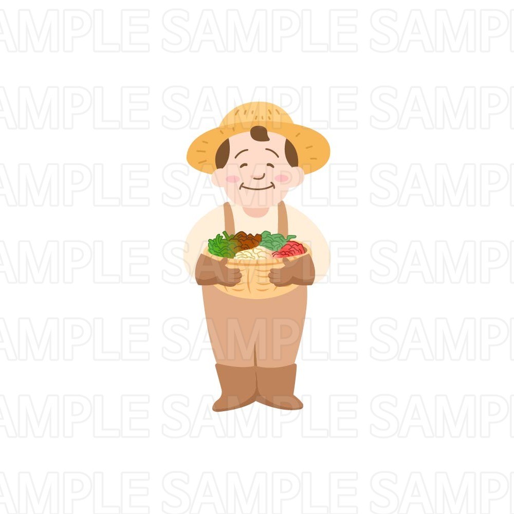 포트폴리오-나물 사업 농부 캐릭터