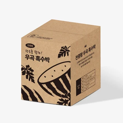 포트폴리오-수박 카톤 박스 패키지 디자인