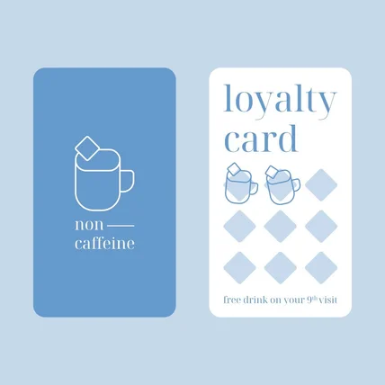 포트폴리오-non caffeine | 음료 카페 | 브랜드 로고 디자인