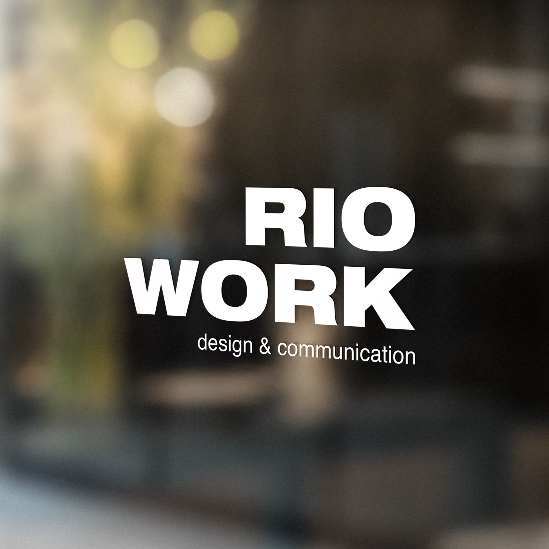 포트폴리오-디자인 스튜디오 <RIO WORK> 로고 및 명함 디자인