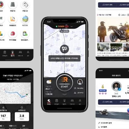 포트폴리오-라이더들의 안전과 소통을 위한 대시보드, 커뮤니티 앱