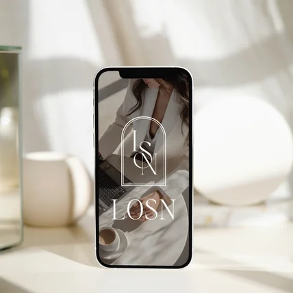 포트폴리오-LOSN, 여성 의류 쇼핑몰 로고 디자인
