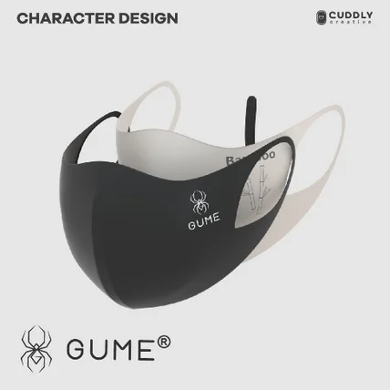포트폴리오-GUME 브랜드 마스크 모델링, 렌더링 디자인